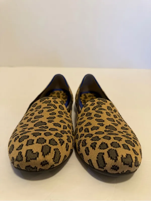 Rothys Spotted Leopard Print Loafers Slip On Round Toe Animal size 9.5 - Image 6