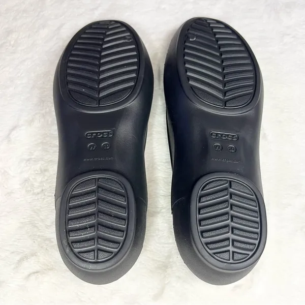 CROCS Black Cutout Kelli Ballet Flats Women’s Size 10 - Image 7