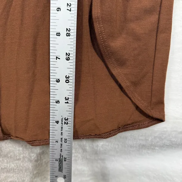 Reformation Brown Tencel Wrap Midi Dress Scoop Neck Sleeveless XS Made in USA - Image 7