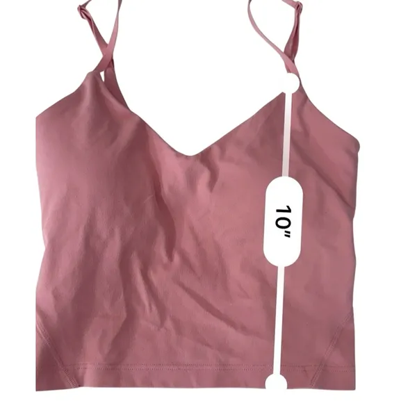 Lululemon Align Tank Top Light Support A/B Cup Size 0 Nulu Athletic Crop Pink - Image 6