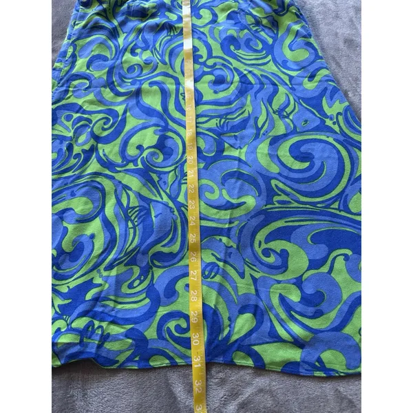 Lilly Pulitzer Reecy Canopy Green I'm No Angel Strappy Embellished Dress Sz M - Image 9
