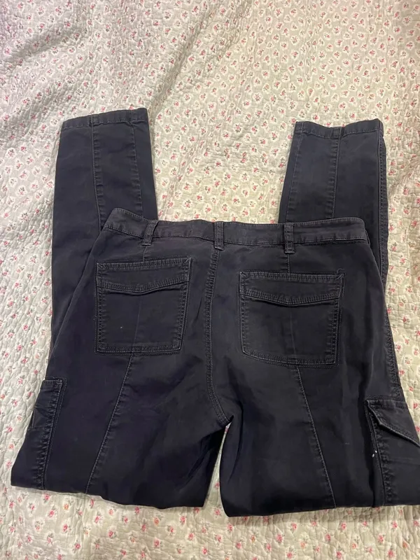 Deep Navy Straight Leg Pants Blue Size 28 - Image 2
