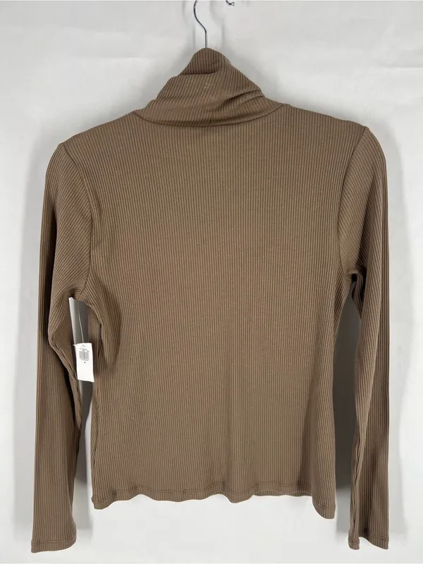 Old‎ Navy Ribbed Turtleneck Top Size M NWT Brown - Image 7