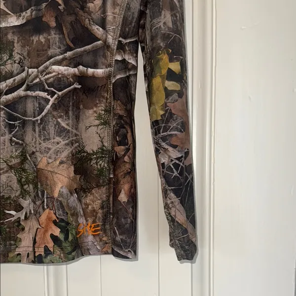 Camo Long Sleeve Tee Brown Size XS - Image 4