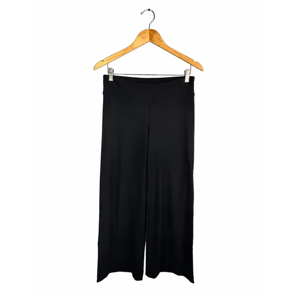 Boston Proper Dress Pants Womens S Black Wide Leg Pull On Stretch Knit - Image 2