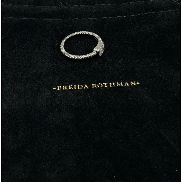 Freida Rothman Baguette Stacking Ring Sterling Silver 925 Size 7 East West - Image 4