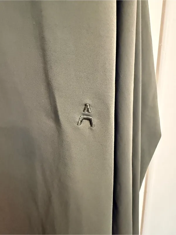 ADAY Something Borrowed Button Down Tunic Top in Olive Moss Green‎ size Large - Image 5