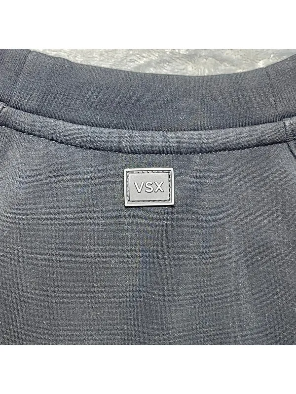 VSX Victoria's Secret Women's Crewneck Performance Sweatshirt Black Medium - Image 3