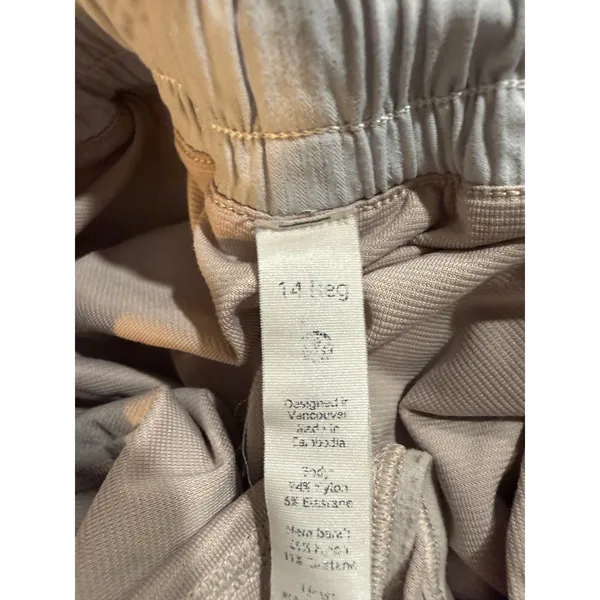 Lululemon Speed Up Low-Rise Lined Shorts 2.5" Light Blue Herringbone Size 14 REG - Image 4