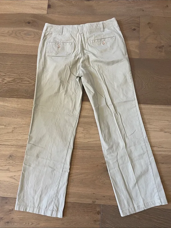 Oakley Vintage Women's Golf Pants Size 6 Beige Khaki - Image 10