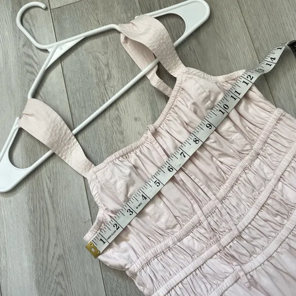 Sunday Best Dress milkmaid tiered mini martine poplin womens Pink (xsmall) girly - Image 3