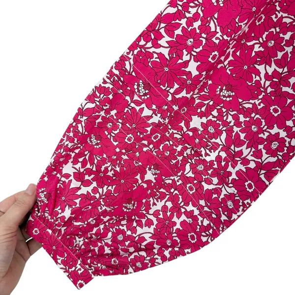 J. Crew Floral Popover Blouse Blushing Meadow Sz S NWT - Image 7