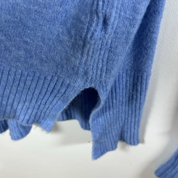J. CREW Blue Wool Alpaca Blend‎ Turtleneck Long Sleeve Sweater Size Small - Image 6