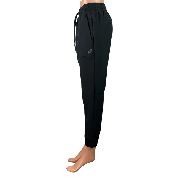 Asics Women's Black High Rise Drawstring Workout Athletic Jogger Pants Size S - Image 2