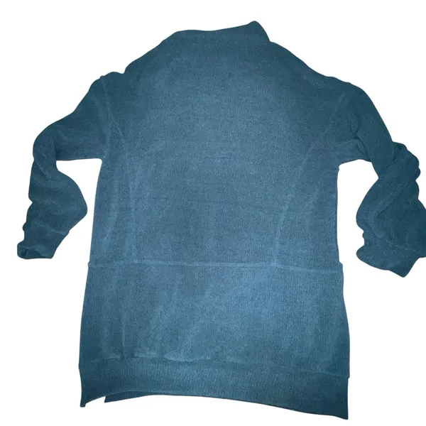 Free People Beach Women's Ronda Pullover Tunic‎ Mock Neck Blue Size XS Sweater - Image 4