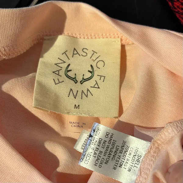 Fantastic Fawn Top Dress Pinks Oversized Pleated Cotton Lining Boho Fairy SZ M - Image 8