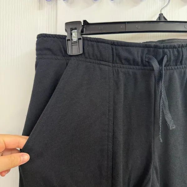 Sport‎ Tek black pull on jogger cotton blend active fleece lined sweatpants L - Image 2