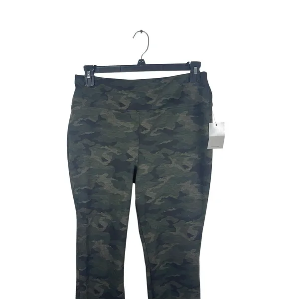 Nine West Army Green Camouflage Pull On Elastic Waist Ponte Pants L NWT - Image 4