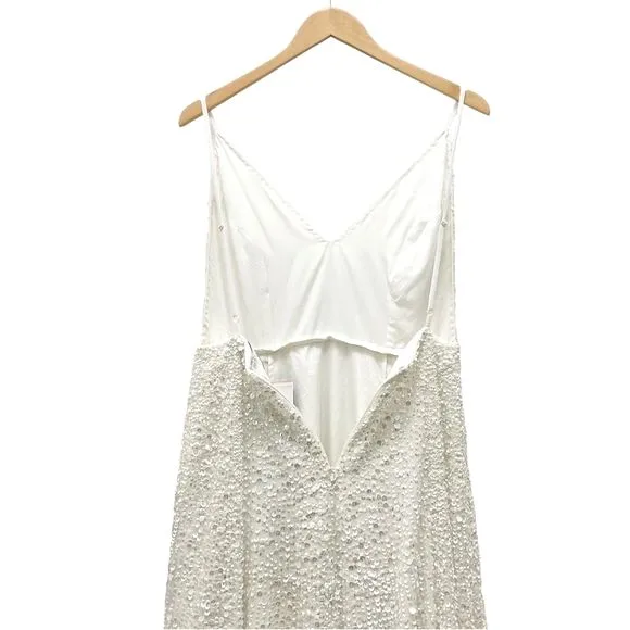 NWT ASOS Ivory Sequined Beaded Josie Backless Cami Maxi Wedding Dress Size 6 NEW - Image 8