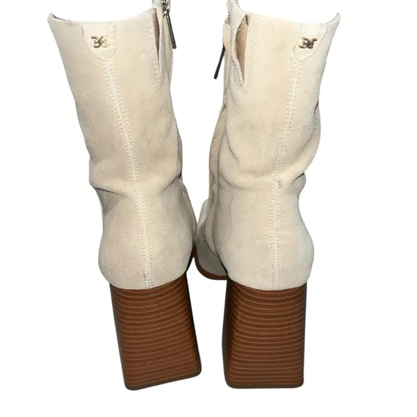 Sam Edelman Tan Suede Ivette Ankle Boots Booties Shoes Size 9.5 - Image 8