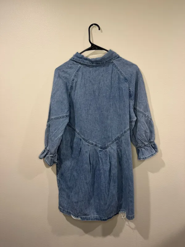Denim Dress Blue - Image 3