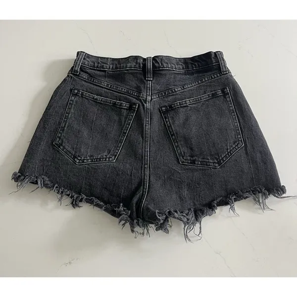 Abercrombie & Fitch Curve Love Black Cutoff Shorts High Rise Size 26/2 - Image 3