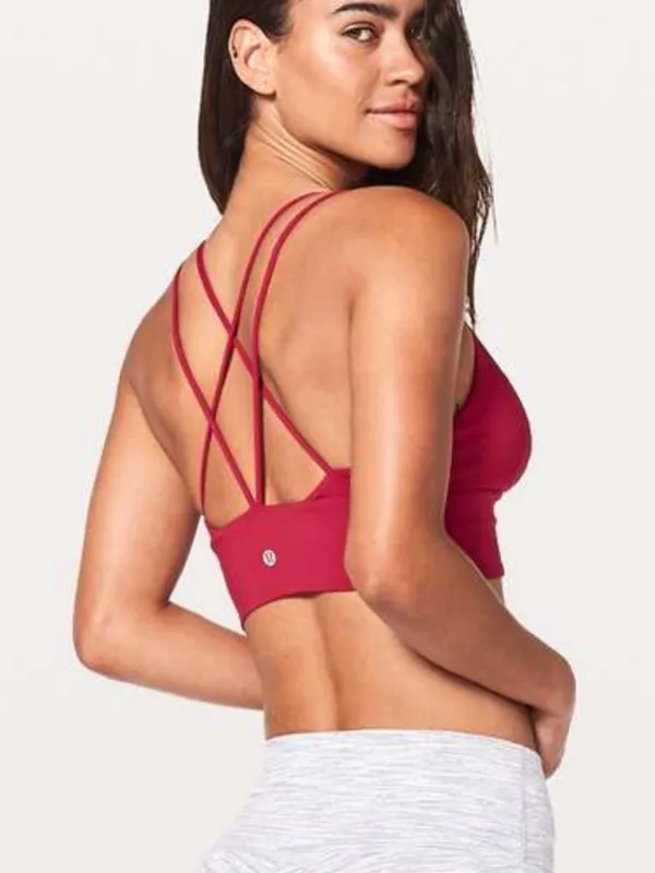 lululemon pushing limits bra luxtreme ruby red 6 - Image 2