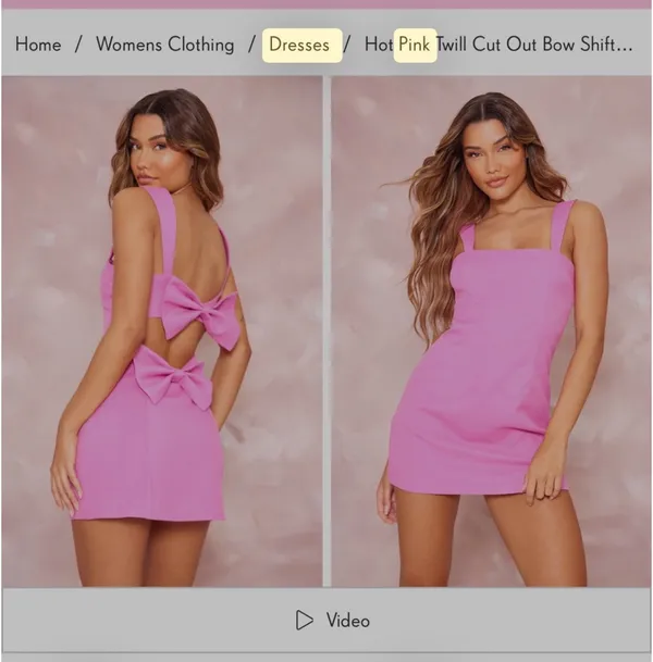 Pretty Little Thing Dress Pink Mini - Image 2
