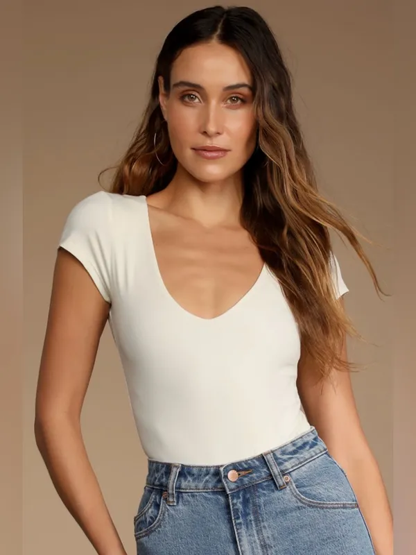 Intimately Free People Ivory Ready Or Not Bodysuit - Image 3