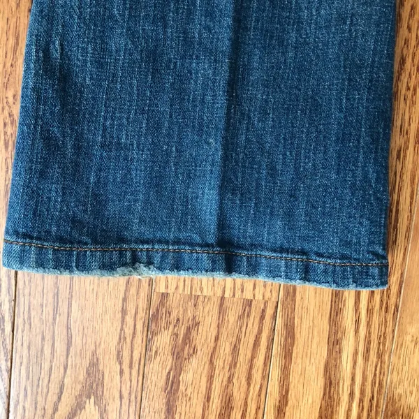 Calvin Klein Rare Classic Ultra Low Flare Y2K Dark Blue Jeans Women’s Size 25 - Image 5