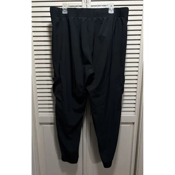 Hanes Comfort Fit Cargo Women's Black‎ Size XL Drawstring Jogger Pants Logo - Image 3
