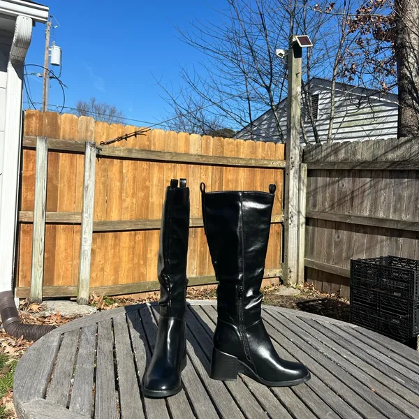 Olivia‎ Miller Solar Women's Thigh High Boots black size 7.5 spring alternative - Image 4