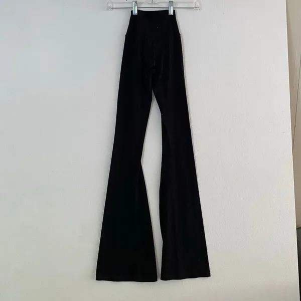 OFFLINE By Aerie Black Flare Yoga Pants XXS High Rise Y2K Athleisure - Image 4