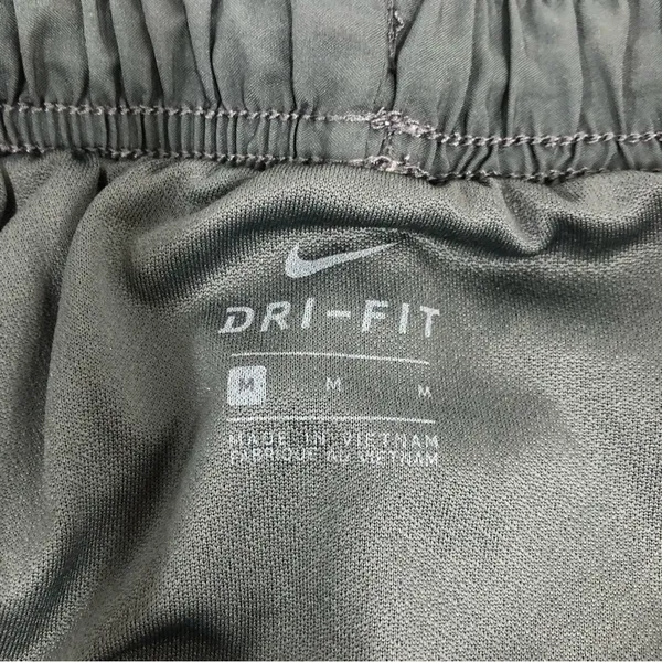 Nike dri-fit womens medium running shorts black grey brief liner elastic - Image 3