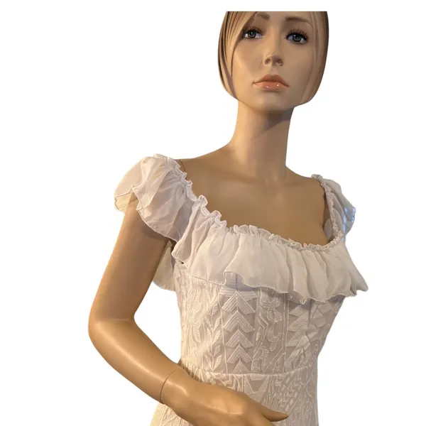 NWT Amelia BETTY DRESS Color White Sz‎ M - Image 3