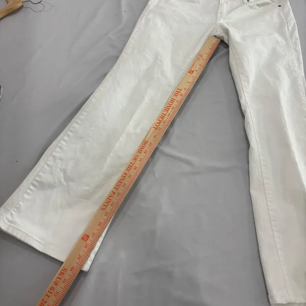 Levis 545 Low Boot Cut Jeans Womens 8M White Denim Stretch Pants - Image 12
