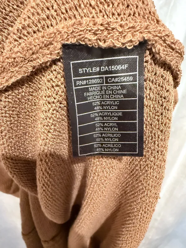 Steve Madden Brown Fringe Knit Dress Size S - Image 4