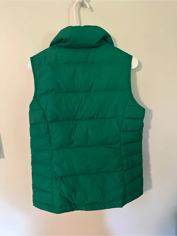Land’s End down fill puffer vest emerald green - Image 5