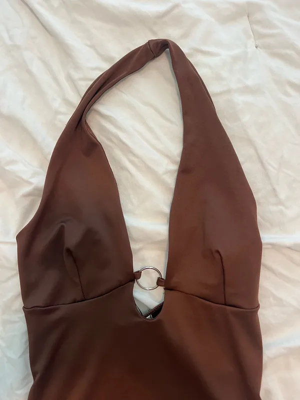 Gaze USA Brown Bodysuit Size Small - Image 2