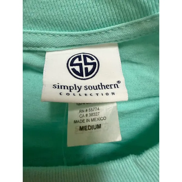 Simply Southern Southern Date Attire Must Haves Mint Graphic T-Shirt M NWT - Image 7