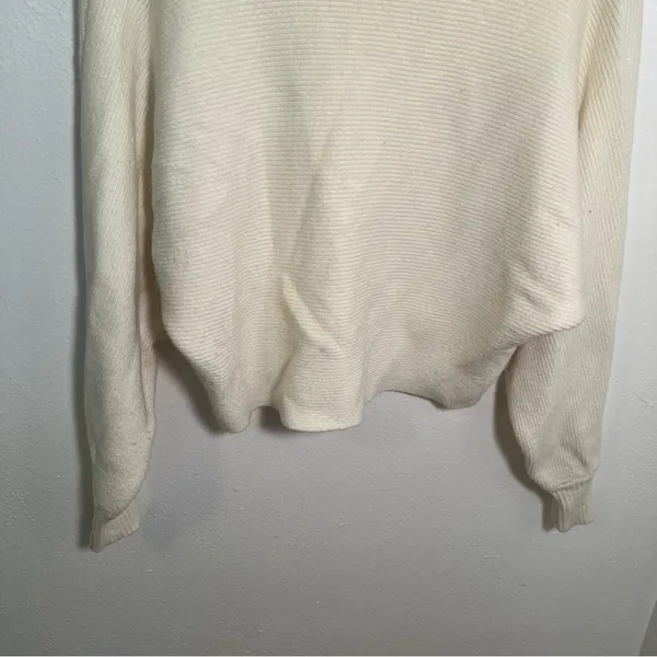 Dreamers by Debut Women's Size Medium/Large Collared Dolman Sleeve Sweater Cream - Image 8