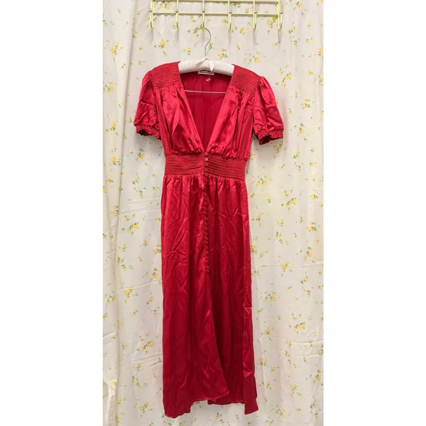 Reformation Alexea Maxi Dress Red US 2 Birthday‎ Romantic Date Night Party - Image 5
