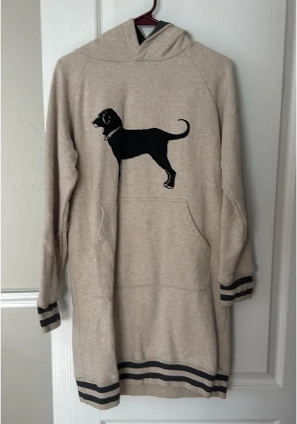 The Black Dog Sweatshirt Dress - Image 2