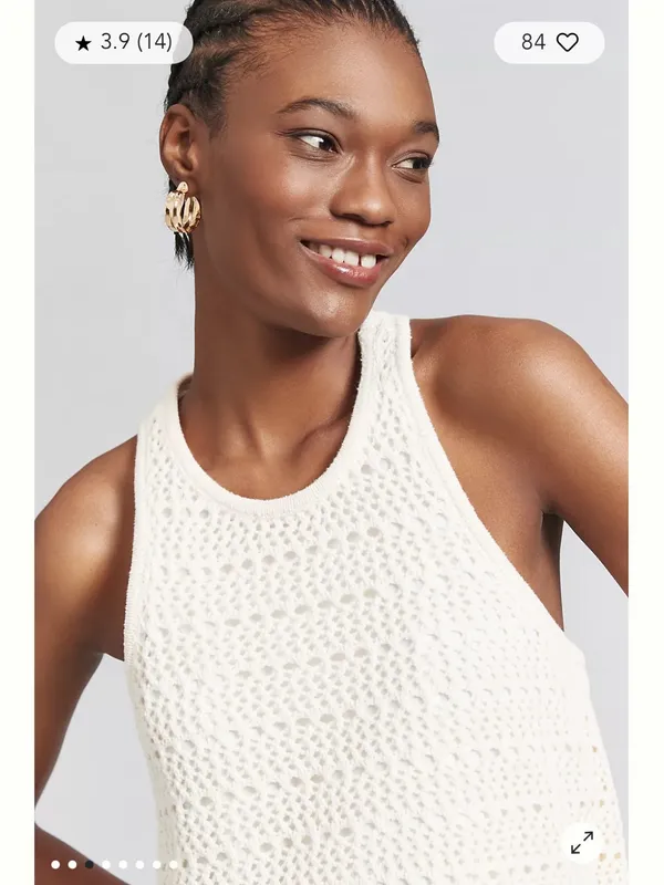Daily Practice by Anthropologie Twofer Sweater Knit Mini Dress White Ivory XXS - Image 4