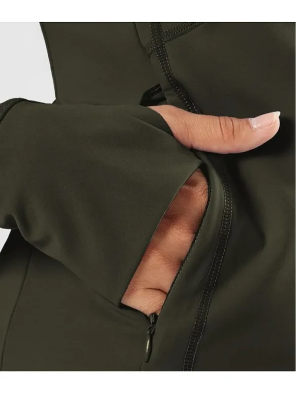 NEW Zip Up Jackets Yoga Gym Top Running Workout Jackets S - Image 5