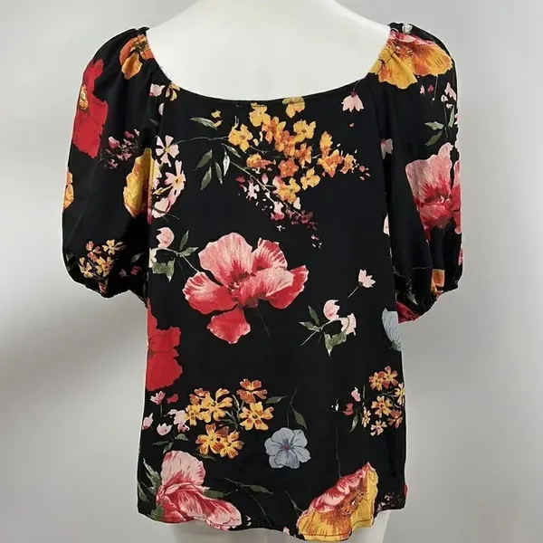 Umgee floral faux wrap blouse - Image 5