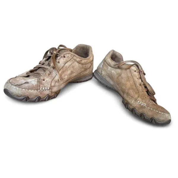 Skechers Relaxed Fit Bikers Curbed Suede Sneakers Womens 8.5 Brown Comfort - Image 5