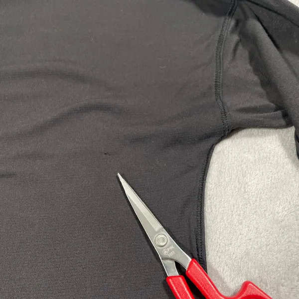 Lululemon Long Sleeve Top 8 Black Side Tie Lightweight Yoga Layering Drapey - Image 7