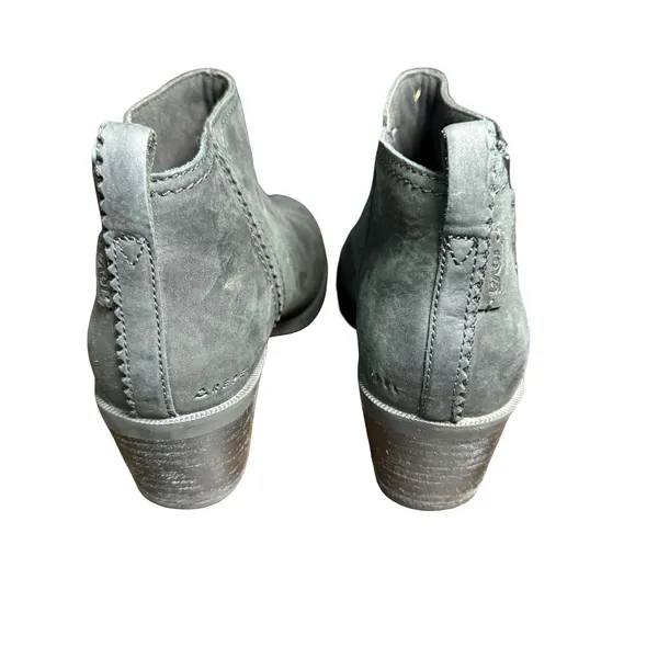 Teva Anaya Ankle Black Leather Waterproof Chelsea Booties Womens 8 1120153 - Image 2