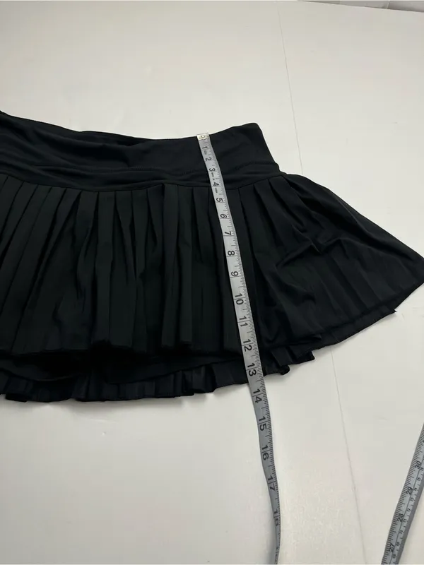 Goldhinge Black Pleated Tennis Skirt Skort Athletic Athleisure Womens Large - Image 7
